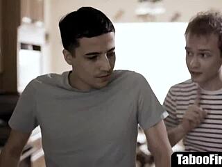 step-sons cheer depressed stepmom with rough dp