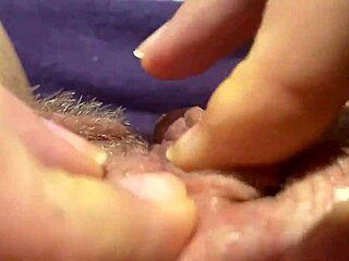 big clit throbs to intense orgasm up close