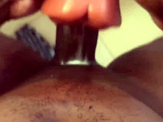 SNEAK PEEK At BBC Toy Penetration In Tight White PUSSY Oiled Orgasm!