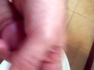 amateur guy masturbates his huge throbbing monster cock closeup