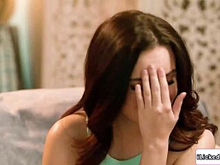 stepdaughter licks stepmom hairy pussy after confession