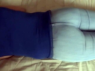 Wife Loves Two Huge Cumshots Covering Her Thong In Milk!