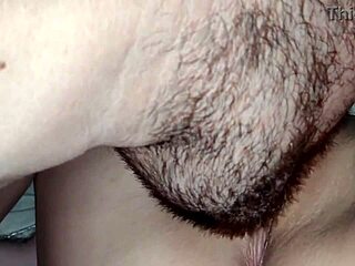 hey cuck hubby brought his buddy to lick my shaved pussy clean before bed so hot homemade 😋👅💦