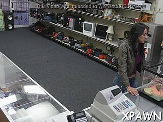 exhibitionist amateur bends over to suck wet cock doggystyle