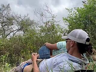 they pounded my big ass hard on mountain top real outdoor public sex