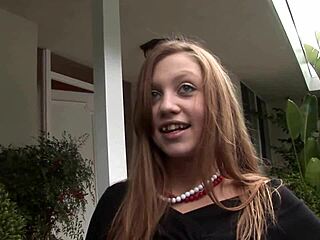 teen allison lane licks ass then fucks black monster cock to creampie