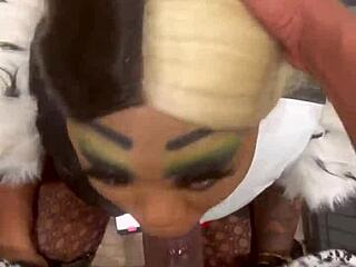 cruella begs for brutal bbc creampie in cosplay doggystyle