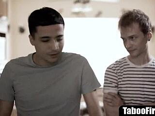 step-sons cheer depressed stepmom with rough dp