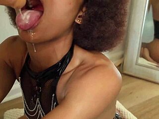 summer starts with her pretty mouth full of cum