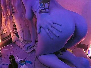 Blue Fairy Ass Gapes from Deep Machine Anal Thrusts. Intense Pounding Stretches Tight Hole