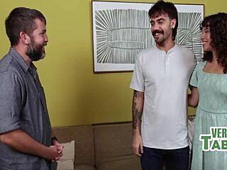 gf's family welcomes her with nasty petite rides!