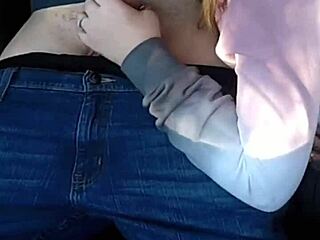 cute teen pickup slurps monster cock in car cumshot