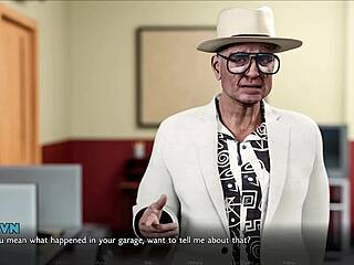 Slutty Art Teacher Recognizes Huge White Cock