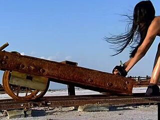 Desert Latina Brunette Fingers To Crazy Orgasm