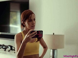 VANNA BARDOT CATCHES STEPDAD'S SECRETARY VIDEOCHAT!