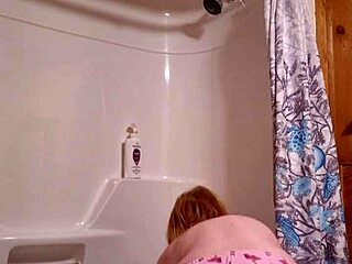 i'm so horny about to shower creampie my pussy outdoors solo