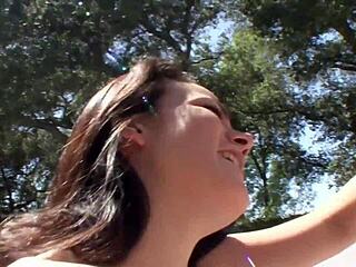 Stepfather pounds big booty college girl's tight ass homemade