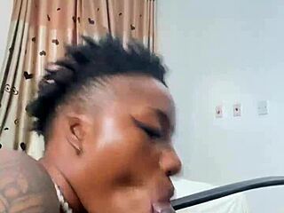 Naija Babe Candy Sucks Monster Black Cock