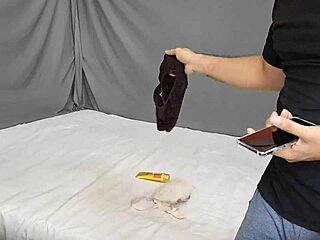 Sister-in-law caught post-shower alone while husband works late at home