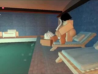 Subscriber, fuck me hard by the pool!