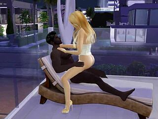 wanna watch your blonde wife cheat with monster black cock in sims anniversary creampie cuckold game?