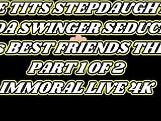 Stepdad's buddy Dean spanks and fucks curvy teen Ayda hard