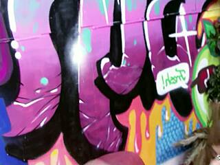 the flexible big-assed girl tricks older guy after losing bet