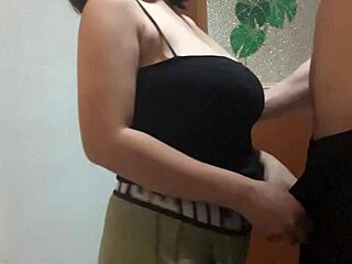 pinay lover sneaks into bathroom for big tits kissing spitting on muscular body 😏💦