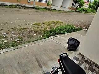 party girl waits for uber i convince her home flashing panties