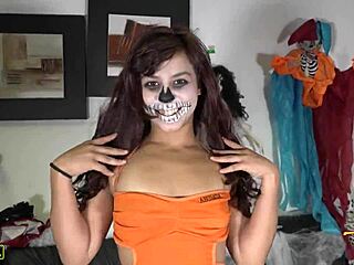 Halloween DP kicks off with teen witch goddess donabella's tight holes stuffed