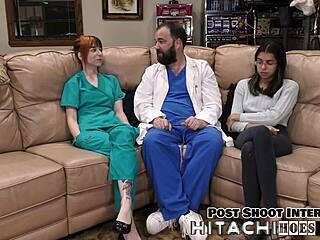 ditria rose as freshman gets hitachi vibrator forced on her backstage until massive orgasm pov