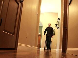 gorgeous solo babe masturbates shaved pussy and ass with huge dildo craving cock