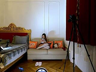 Horny Brunette Spits Cock to Quick Cum