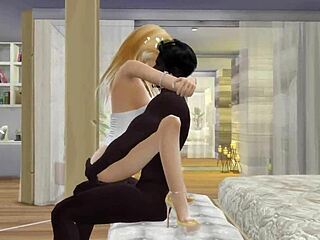 wanna watch your blonde wife cheat with monster black cock in sims anniversary creampie cuckold game?