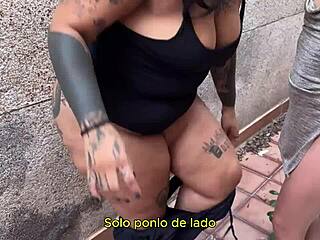 took the college girl from party to alley fucked her good subtitled... damn that brazilian bbw