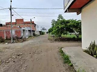 party girl waits for uber i convince her home flashing panties