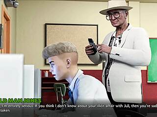 Slutty Art Teacher Recognizes Huge White Cock