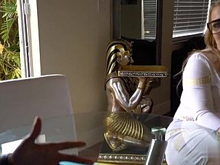 Cock-Starved 36HH Big Tits Wife Rides Salesman Hard!