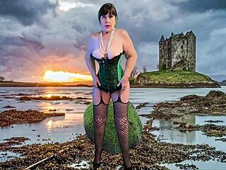 granny carmen rolls in heather then takes creampie pov