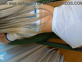 Cheerleader Slut Takes Famous Player's Cock Thrashing