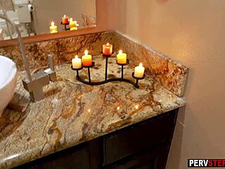 Horny Stepmom Sucks Stepsons Cock In Shower POV