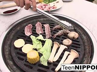 japanese girlfriend sneaks outdoor blowjob thrill