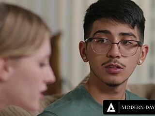 Modern-Day Sins Petite Cheerleader Melody Marks Nerd Bet Virgin Loss?