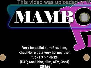 slim brazilian khali noire dap anal atm three bbc creampie
