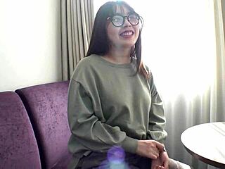 Serious-looking h-cup japanese tutor kohaku enjoys nipple torment sex