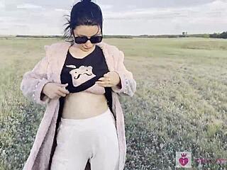 traveling pov public pissing in forest nature compilation