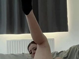 horny british teen squirts hard on toys 😩💦