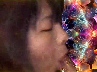 psychedelic music fuses with hot japanese teen orgasm 🎶💦