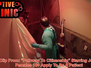 jennevive's naked gyno exam bloopers backstage at bondageclinic florida hospital