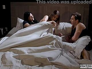 Petite teen and big tit stepmom want your dorm experiment now